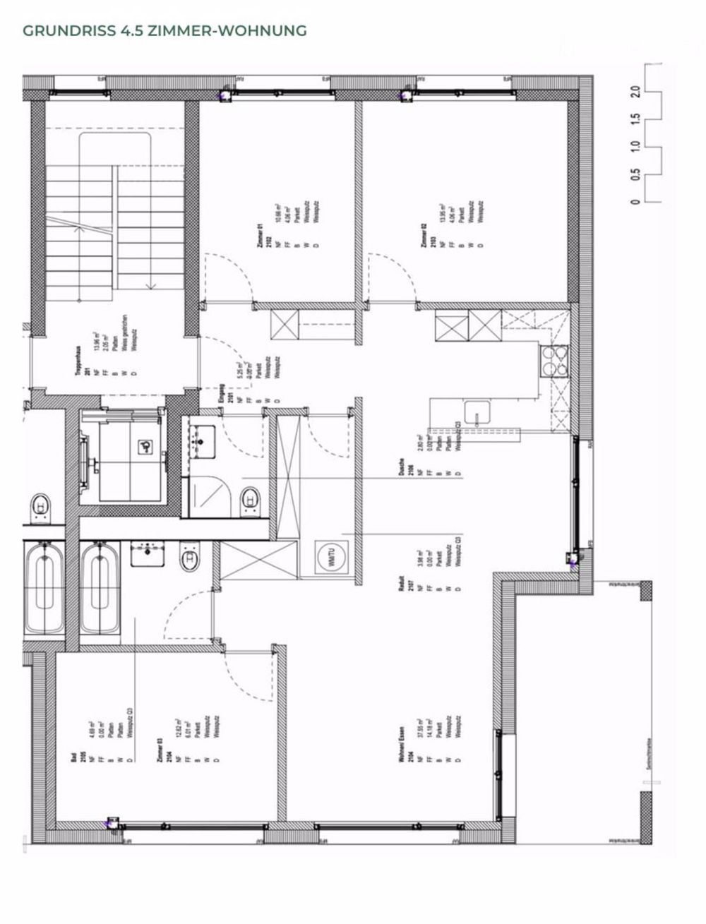 Moderne 4.5-Zimmer-Wohnung in Künten - Neubau mit Minergie-Standard - Bild 13