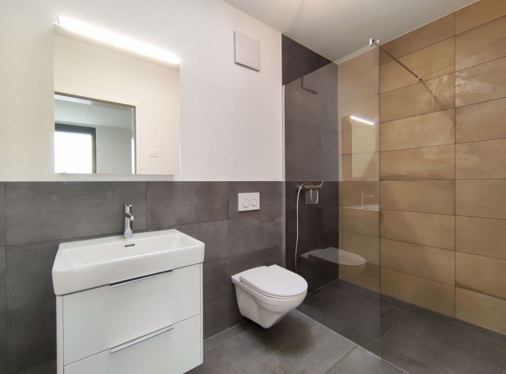Exklusive Attikawohnung mit Weitsicht - Dusche / WC