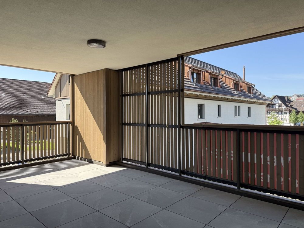 Moderne 4.5-Zimmer-Neubauwohnung mit Loggia - Erstvermietung - Loggia