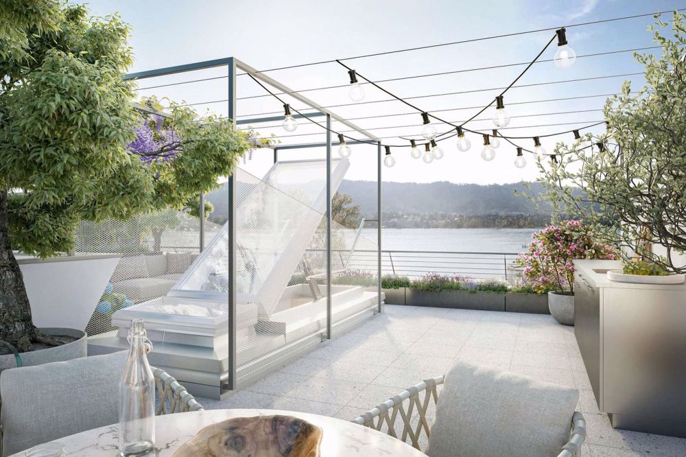 3.5 Zimmer Dachwohnung mit eigener Terrasse - SEESICHT - TERRACE 25B33-Smeyers-HNG-Horneggstrasse-Zuerich_5OG_CAM