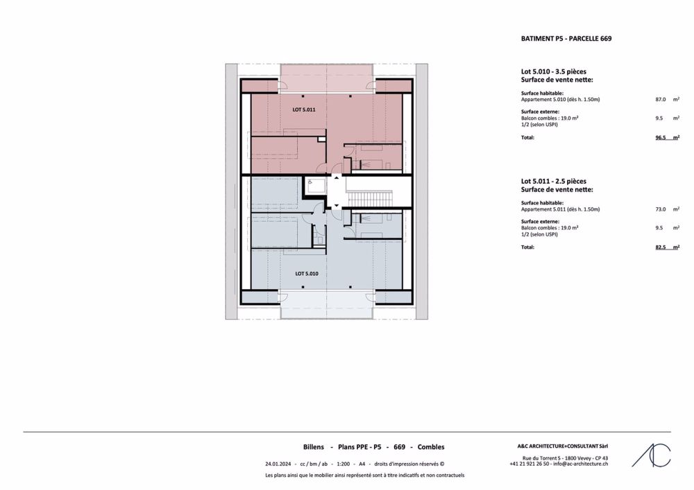 Luxuriöse 3.5-Zimmer-Mansarde mit großer Glasfront auf geschütztem Balkon - Bild 4