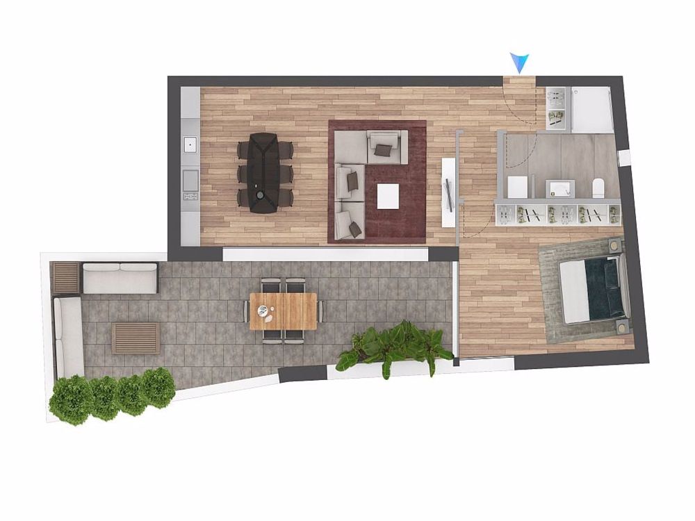 Dachgeschoss 2.5 mit großer Terrasse in Sant'Antonino - Bild 2