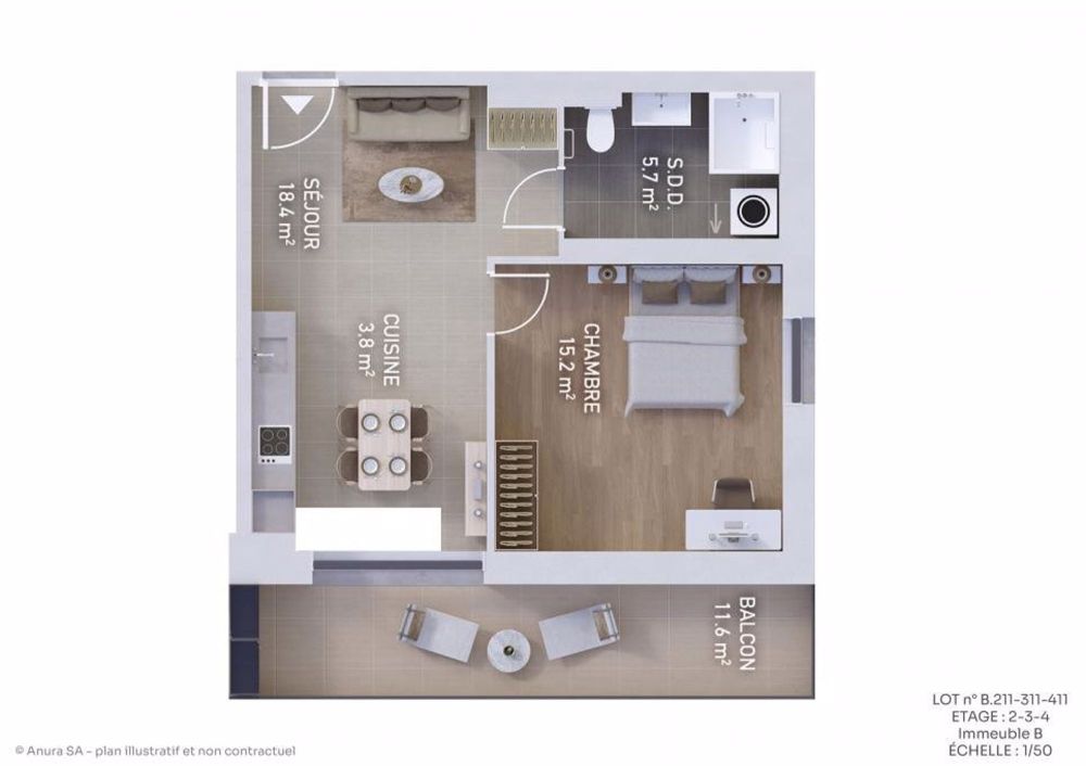 2 ½ Zimmer-Wohnung in Marly mieten - Bild 13