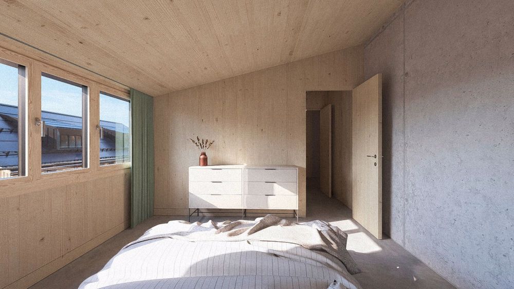Neubau 4.5-Zimmer-Maisonette-Wohnung in Montlingen (H3-5) - Visualisierung Zimmer
