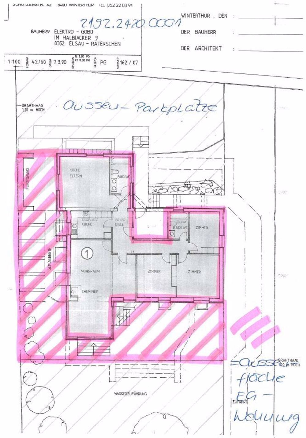 Erdgeschoss-Wohnung in heimeligem Quartier - Grundriss