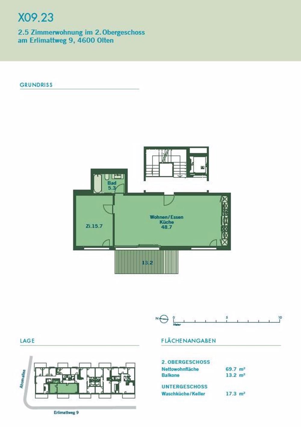 Moderne 2.5-Zimmer-Wohnung im Chlyholz, Olten - Bild 10