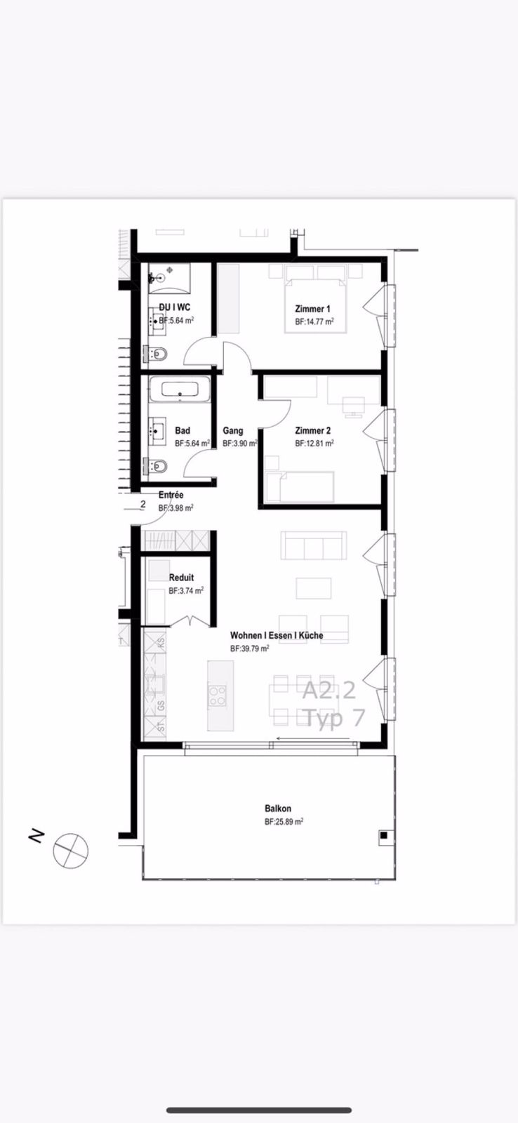 3 Zimmer-Wohnung, 5735 Pfeffikon LU - Bild 2
