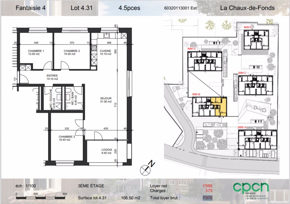 Très bel appartement de 4.5 pièces entièrement neuf avec balcon-loggia - Bild 11