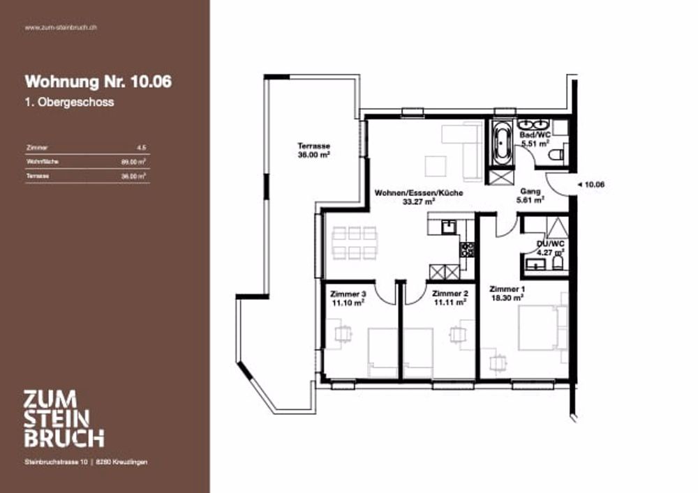 Charmante 4.5 Zimmer-Neubauwohnung - Bild 4