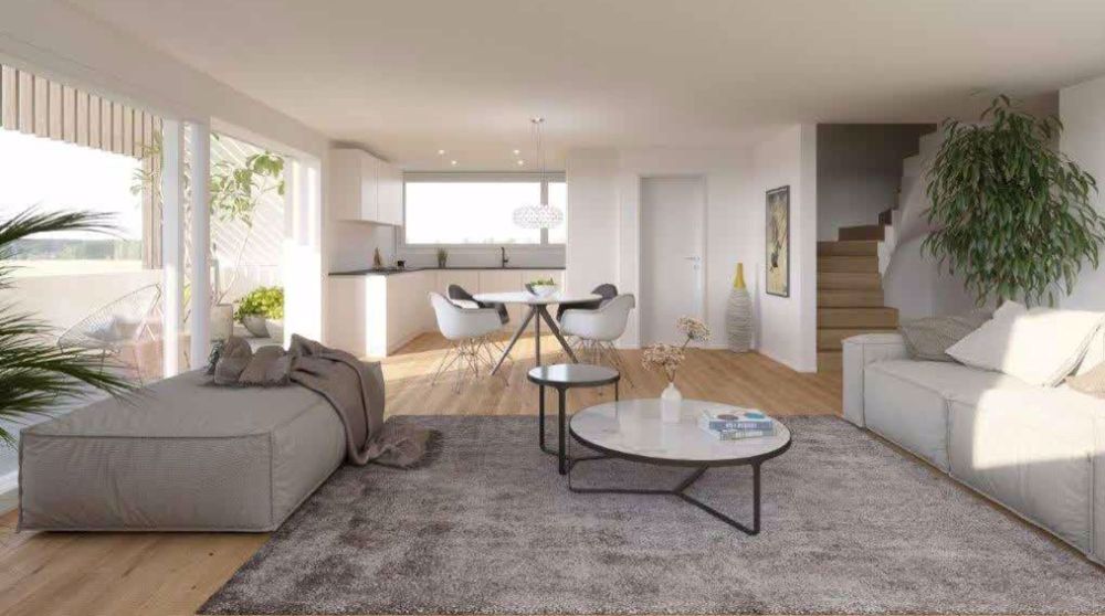 Wohnen im Dorf Hölstein - Fertigstellung Frühjahr 2026 - Wohn- Essbereich