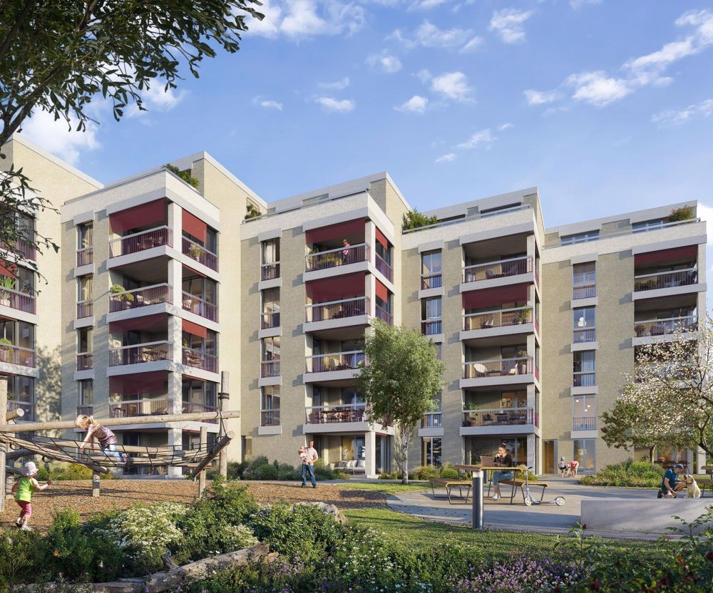 3½-Zimmer-Wohnung – SCALA: Natürlich urban Wohnen - Visualisierung Aussenansicht