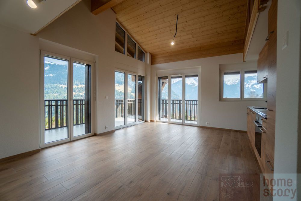 3.5 pièces dans bâtiment neuf à louer à l'année à Gryon - Bild 1