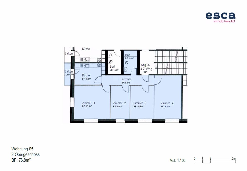 Perfekte Familienwohnung , Erstbezug nach Totalsanierung! - Grundrissplan