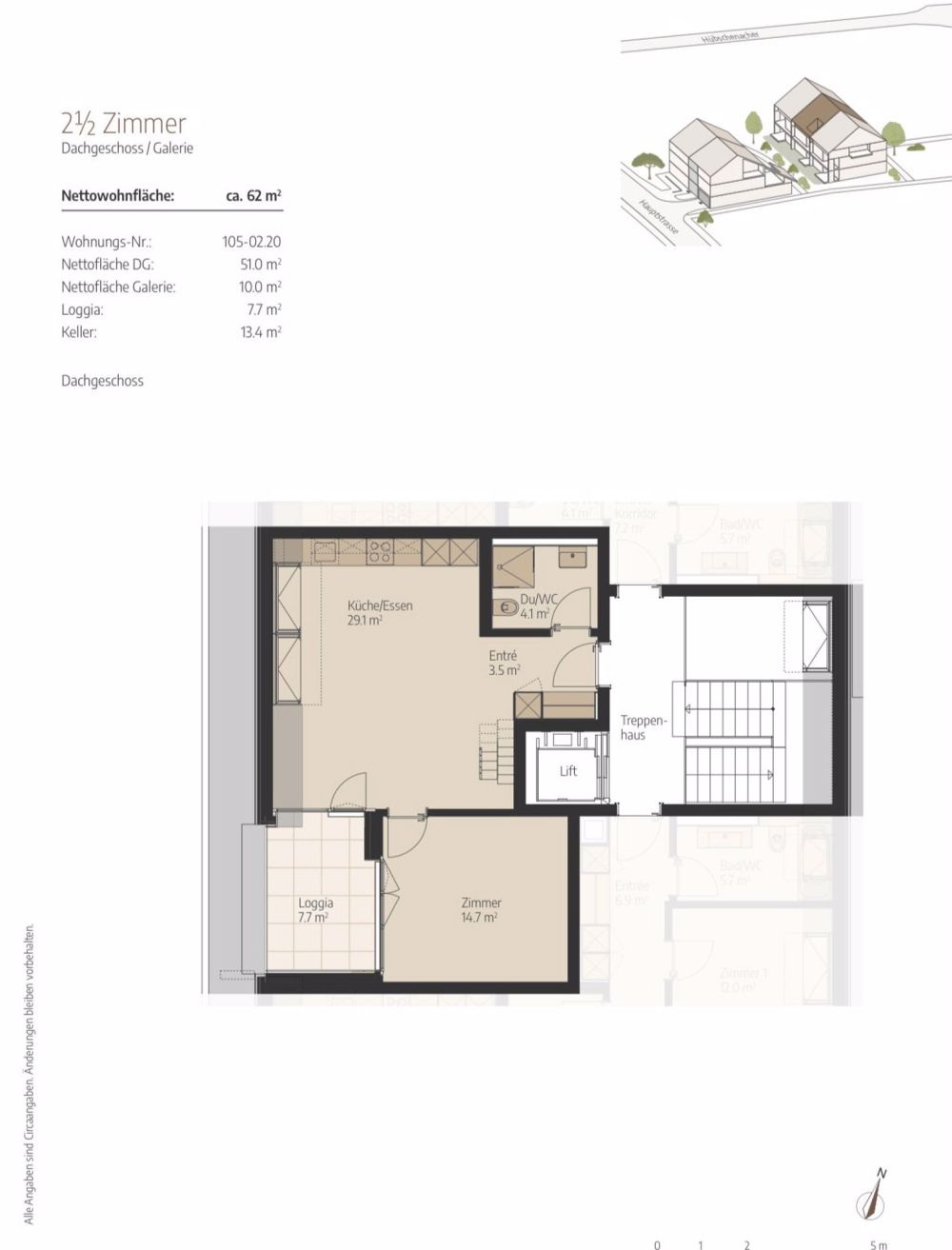 Erstbezug - 2.5-Zimmer-Wohnung mit Galerie - Bild 3