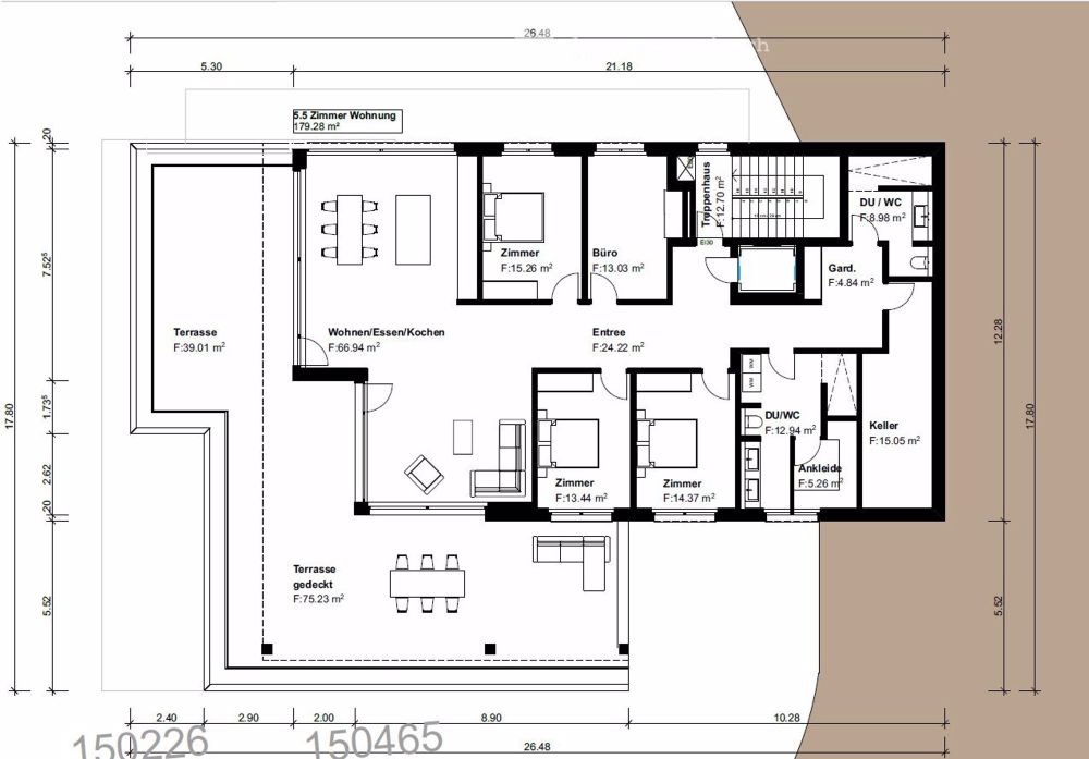 Per 1.4.2026, Erstbezug grosszügige Mietwohnung in Sils i.D. - Bild 2