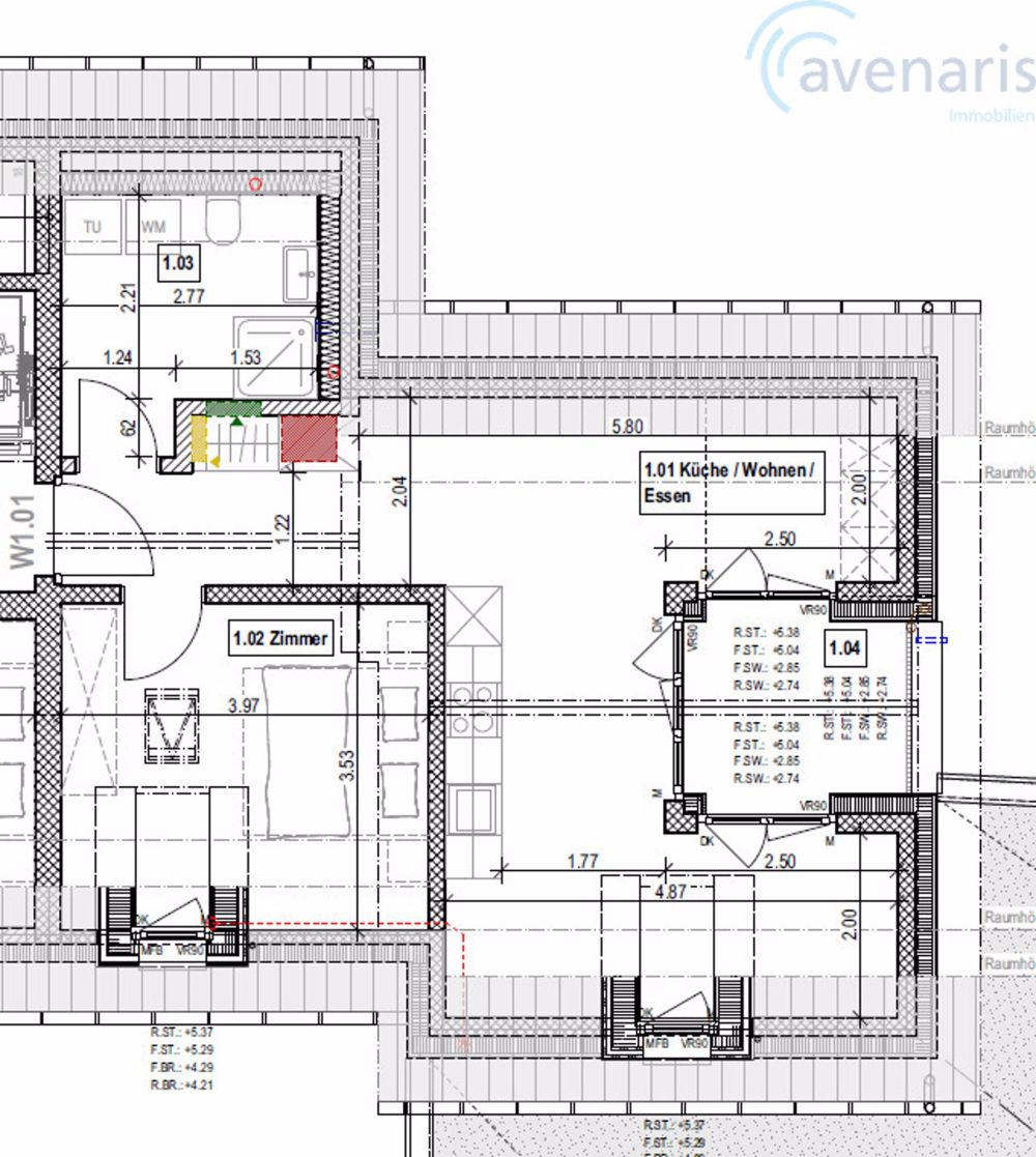 2.5 Zimmer Wohnung im Herzen von Magden - Grundriss