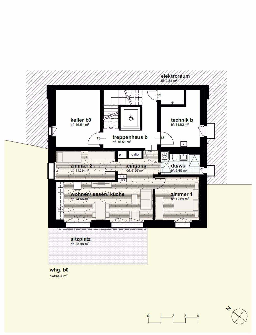 Moderne 3.0-Zimmer-Neubau-Wohnung in Kaltbrunn - Bild 1