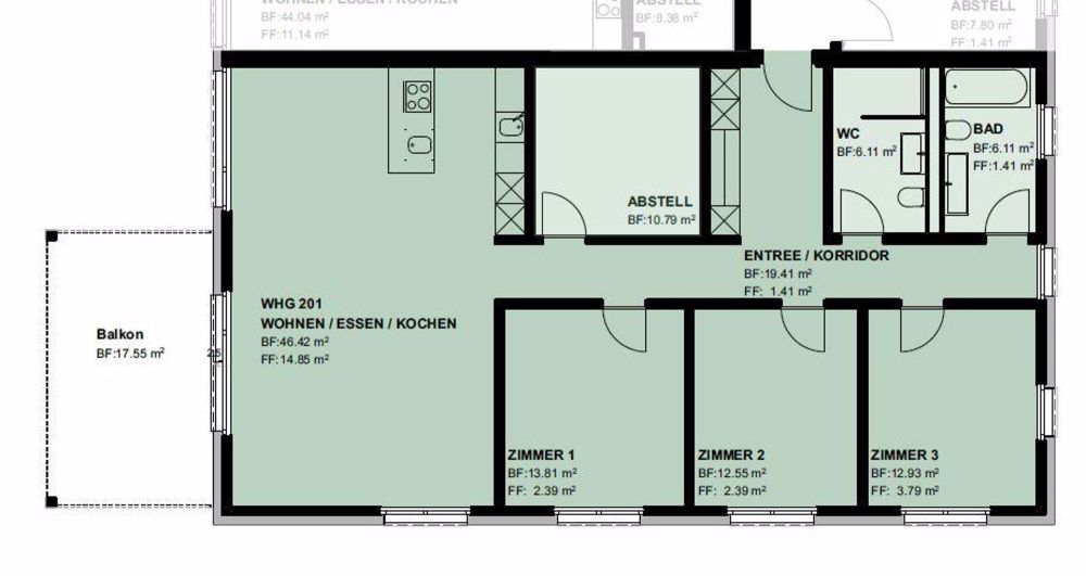 Idyllisches Wohnen - Erstvermietung moderner 4.5-Zimmmer-Wohnung mit grosszügigem Balkon - Bild 13