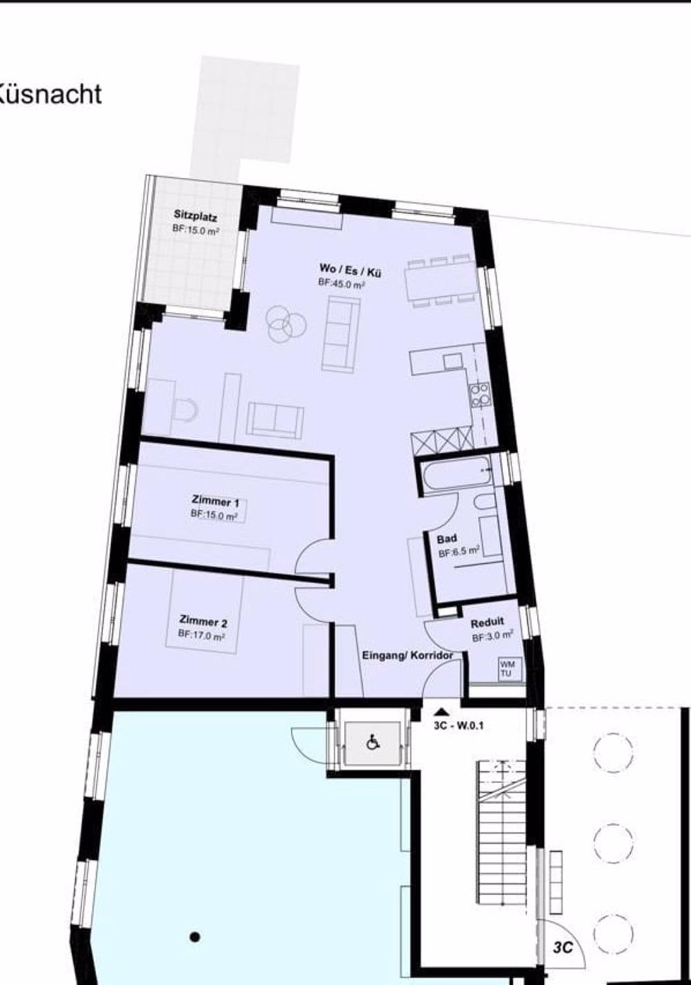 Moderne 3.5-Zimmer-Wohnung in Küsnacht ZH - Neubau mit Minergie-Standard - Bild 5
