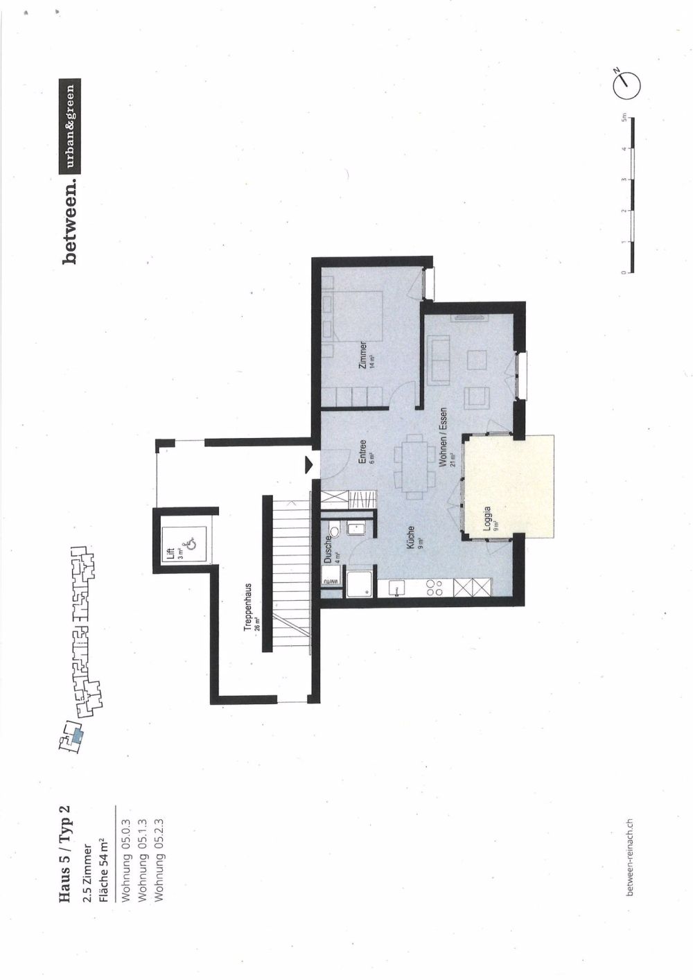 Top moderne 2,5-Zimmer-Whg (2.OG) mit Loggia, Lift + eigenem Waschturm - Bild 9