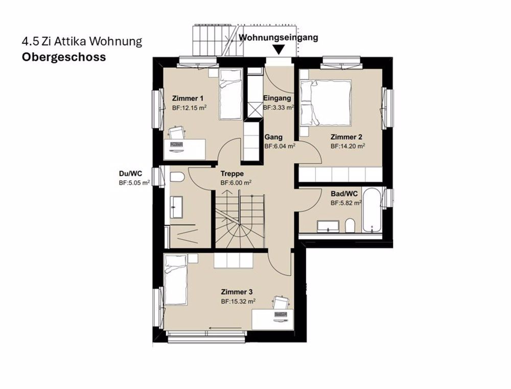 4.5 Zi. Duplex-Maisonette mit traumhafter See- und Bergsicht - Bild 2