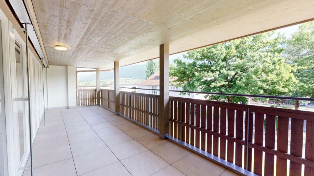 Sonnige 4.5-Zimmer-Wohnung mit zwei Bädern – ideal für Familien - Balkon (Süd)
