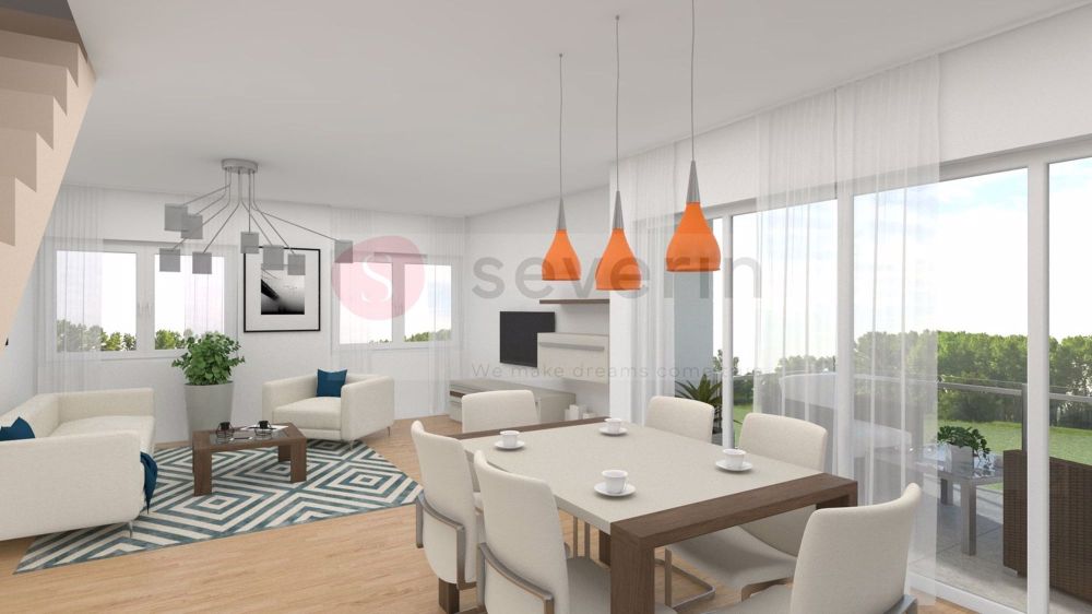 LANDHAUSIDYLLE RÜDLINGEN: 5 WOHNUNGEN 3.5/4.5 ZIMMER INKL TGPP. - WOHNBEREICH MIT ZUGANG ZUM BALKON