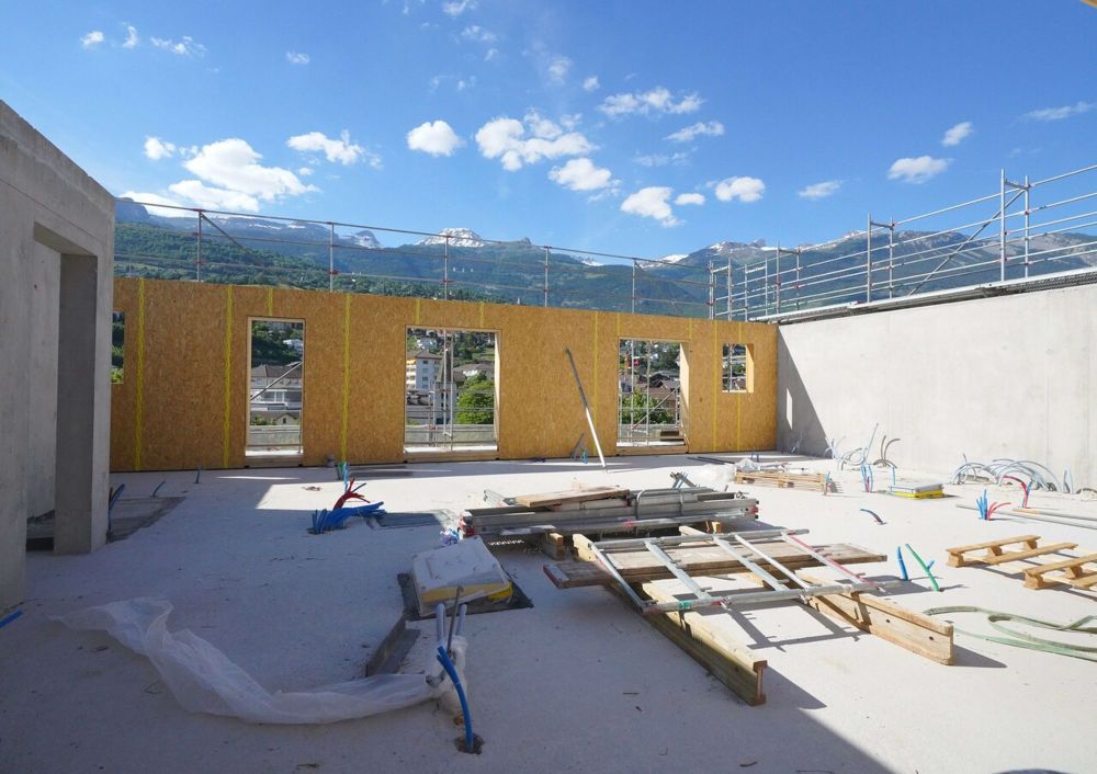 ATTIQUE D'EXCEPTION DE 4.5 PCES CENTRE-VILLE DE SIERRE - Avancement des travaux