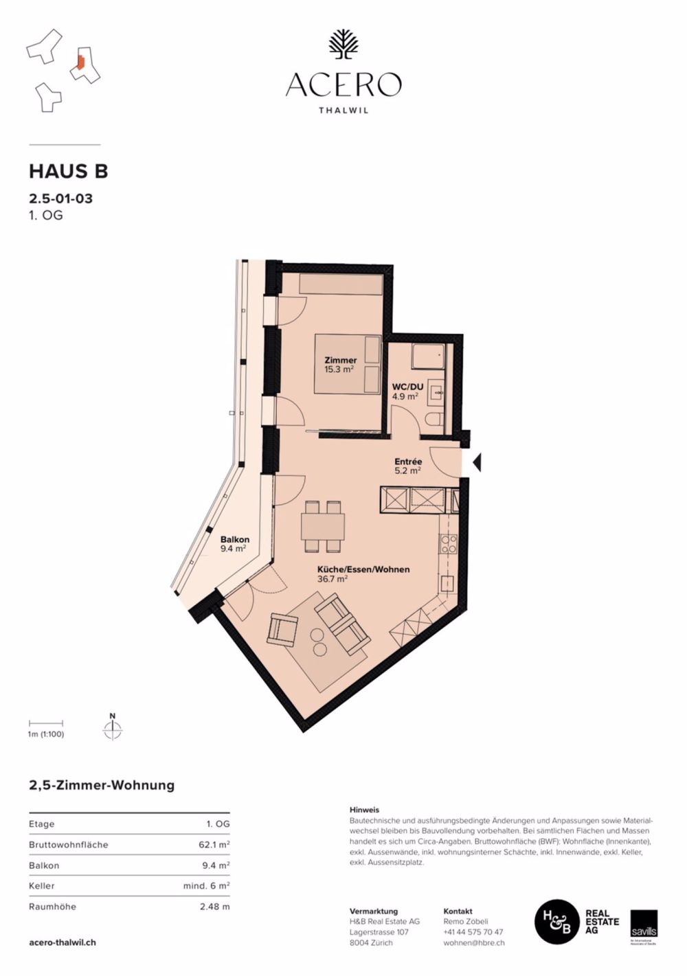 3 ½ Zimmer-Wohnung in Thalwil mieten - Bild 11
