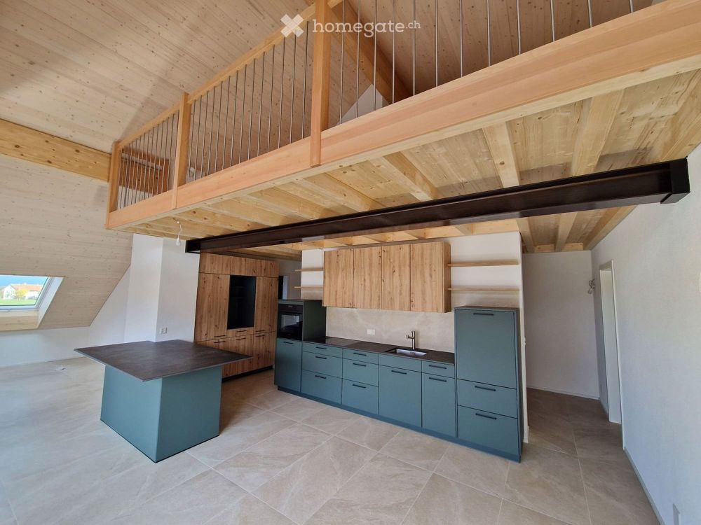 Neue und helle Wohnung – Dachgeschoss-Duplex 4.5 Zimmer mit 115 m2 – Bottens - Bild 1