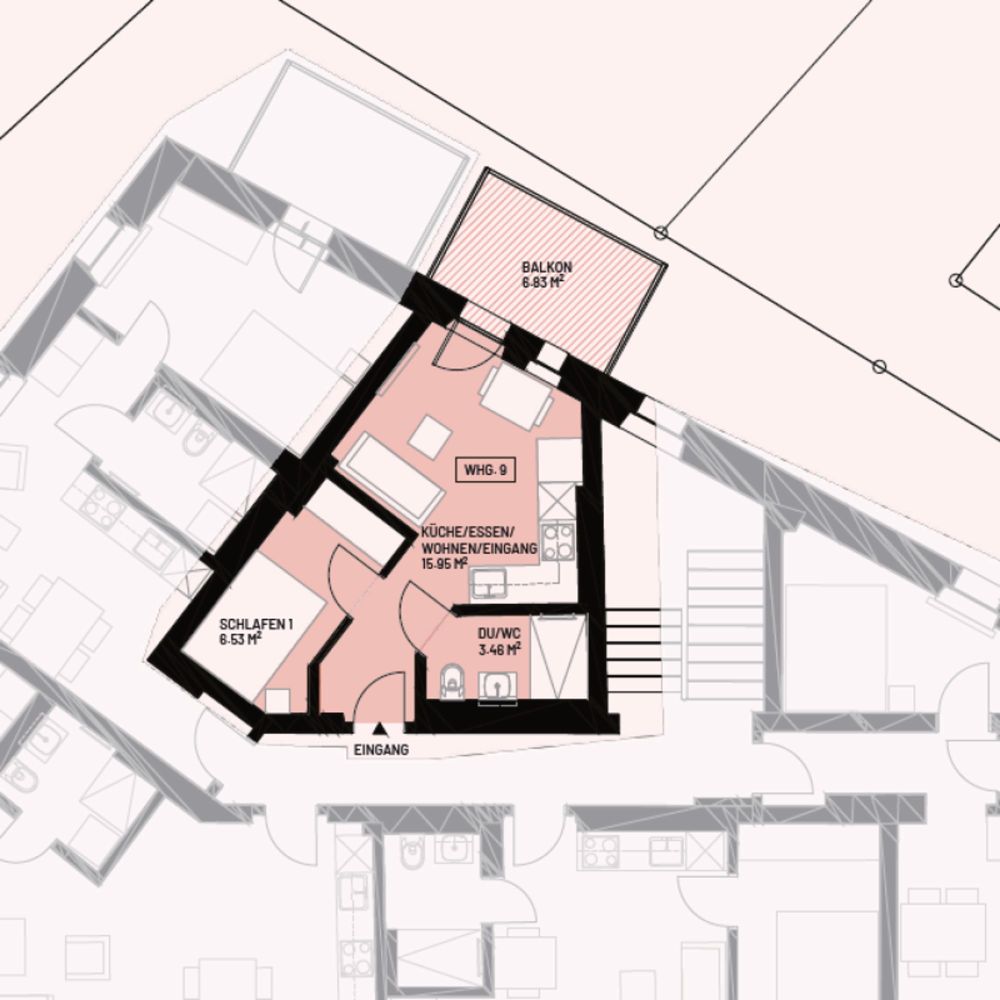 NEUBAU: Kernsanierte 2.5-Zimmer Wohnung mit Balkon - Bild 5