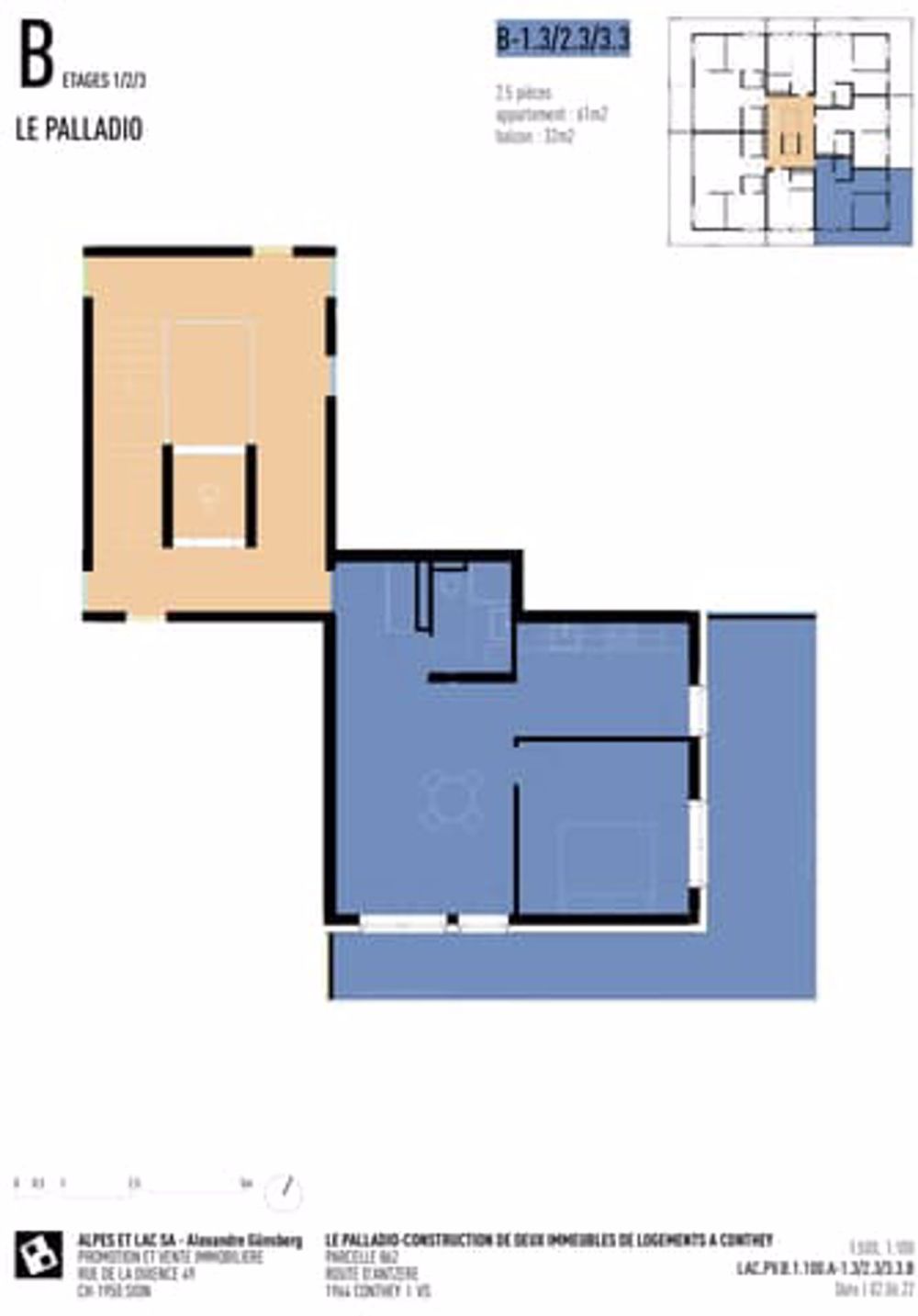 LE PALLADIO - CONTHEY BATIMENT B 2-3 - Bild 3