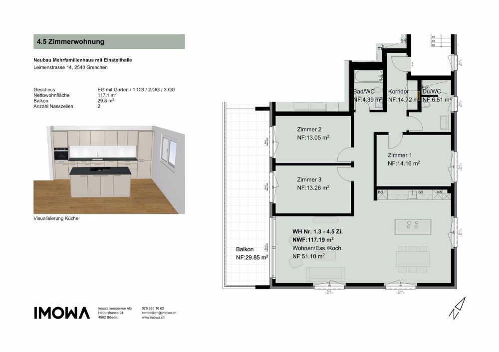 Neubau-Erstbezug – stilvolles Wohnen an zentraler Lage in Grenchen - Bild 3