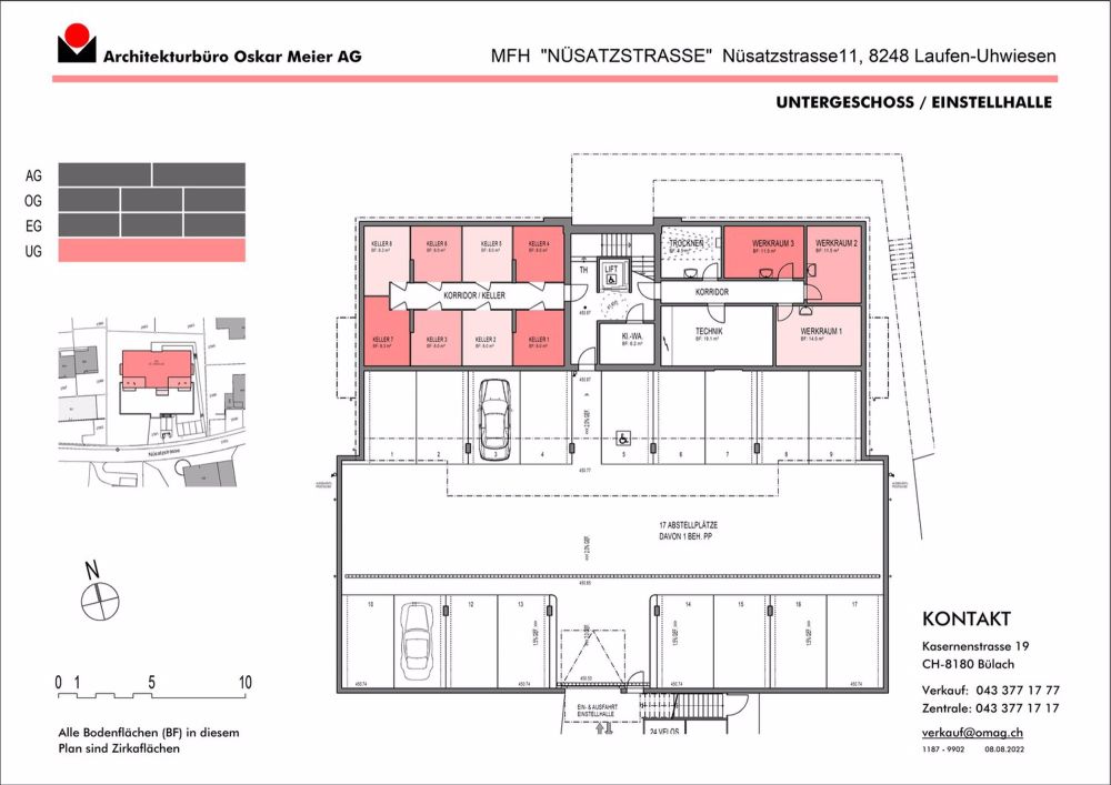 *** reserviert *** - Untergeschoss / Tiefgarage