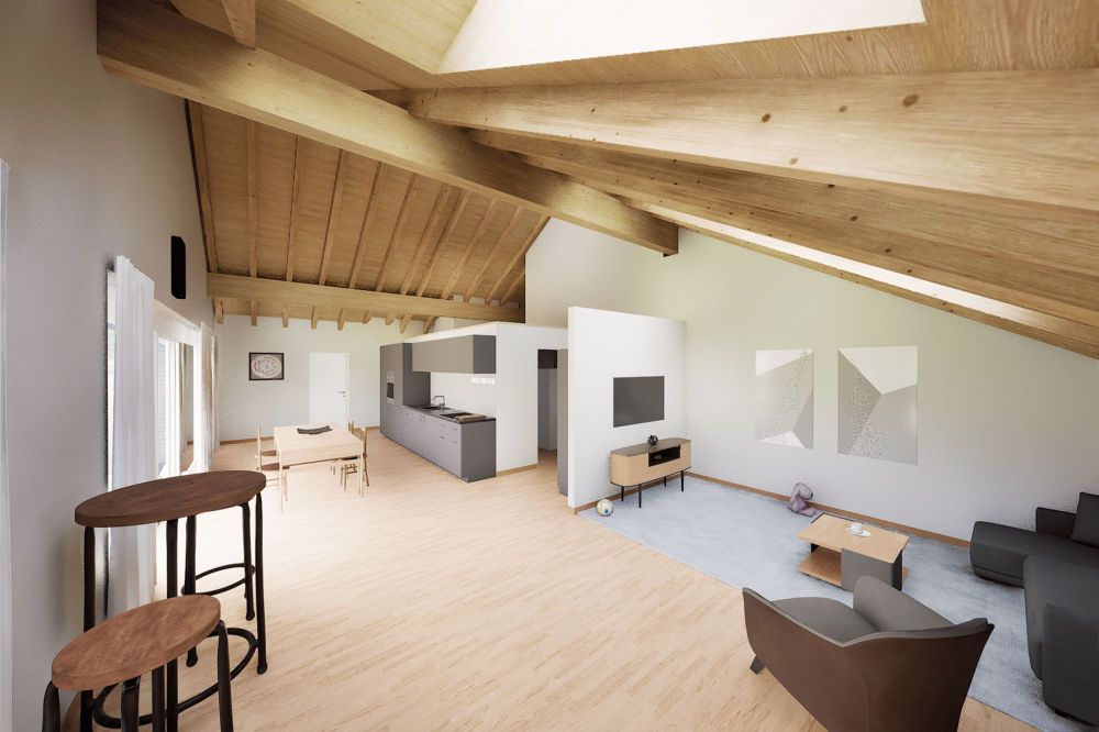 Traumhafte 4.5-Zimmer-Dachwohnung in Mühlethurnen - Bild 4