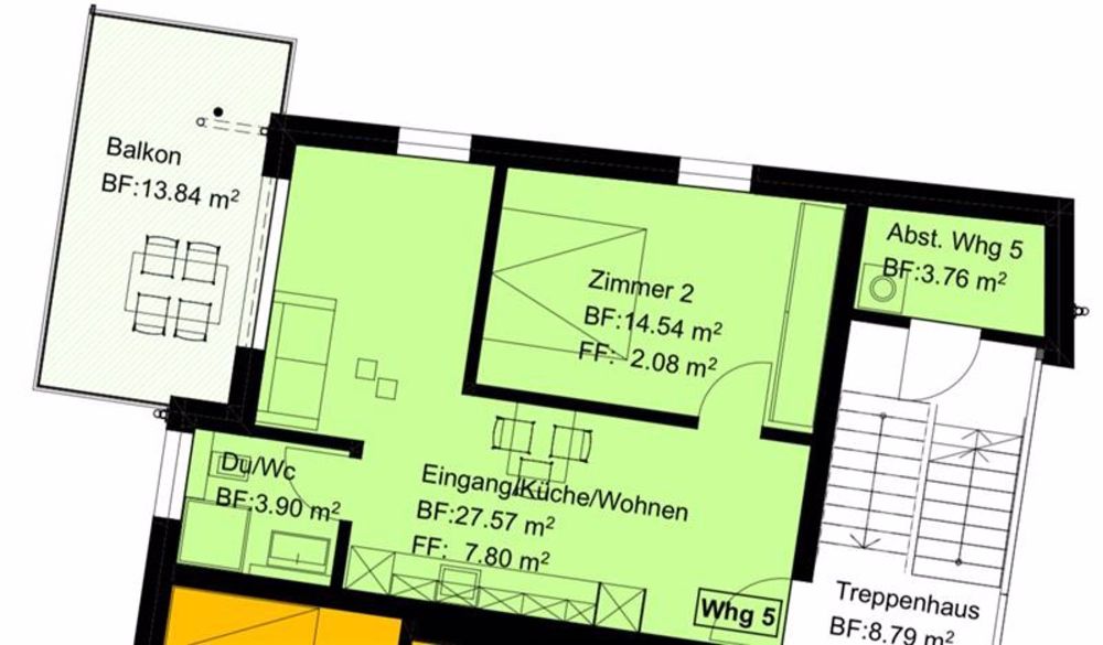 *Nachmieter gesucht* Moderne 2.5 Zimmer inkl. grossem Balkon & eigene Waschküche - Bild 2