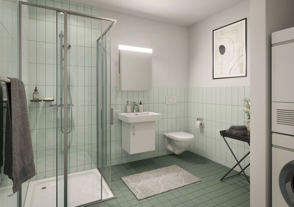 Erstbezug: Hochwertige 2.5-Zi. Wohnungen in Wil - Beispiel Nasszelle