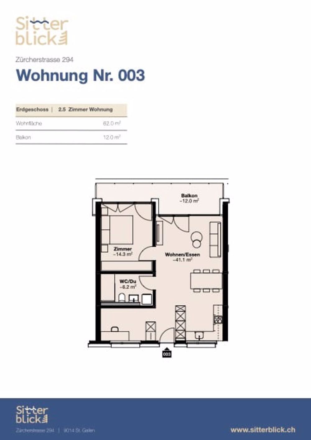 2.5 Neubauwohnung mit Weitblick - Bild 5