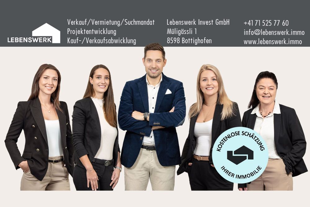 SEE YOU in Deinem neuen Zuhause. Neues Doppel EFH - Bezirk Frauenf - Wir freuen uns Sie und Ihr Lebenswerk kennenlernen zu dürfen!