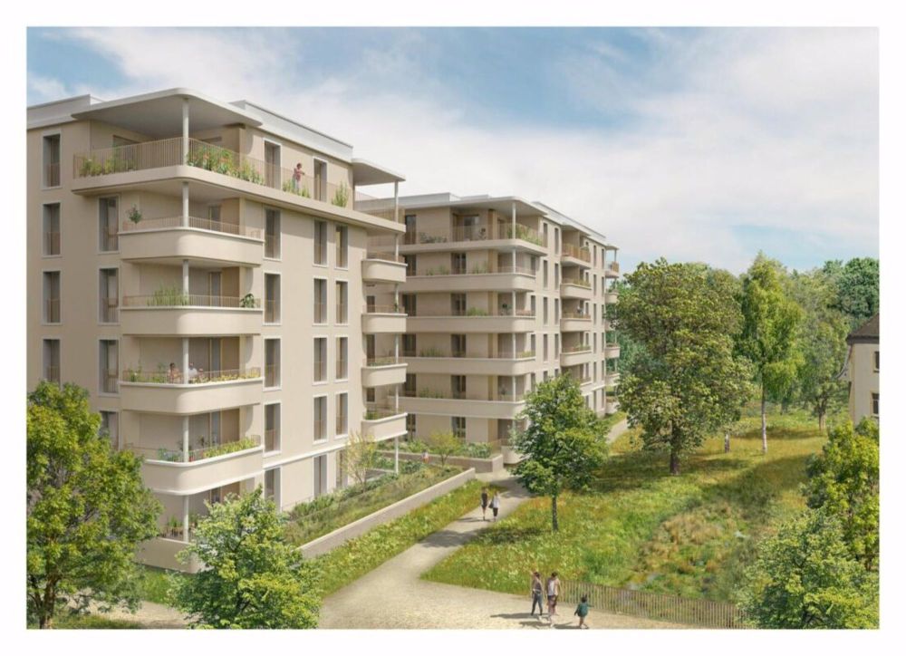 Prairie 2 - 5.5-Zimmer-Wohnung im 3. Stock - Cour intérieure