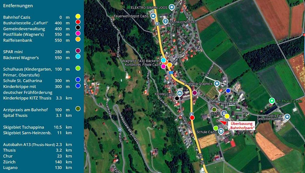 4.5 Zimmerwohnung in Cazis, mit Ladestation für E-Auto - Bild 2