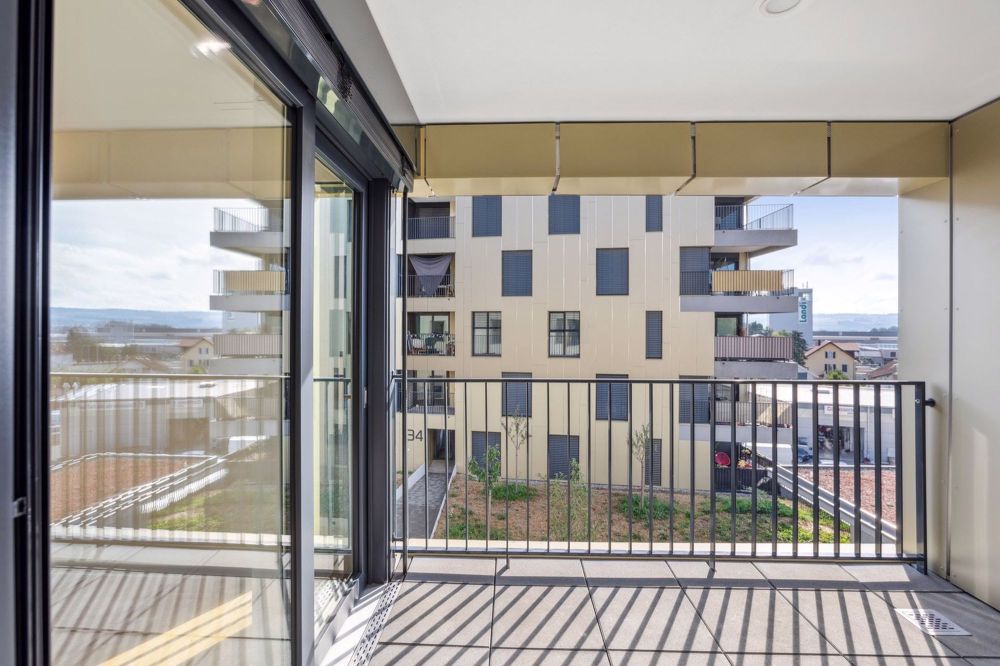 Logement dans récent quartier situé au coeur de la ville d'Orbe - Balkon/Terrasse/Sitzplatz