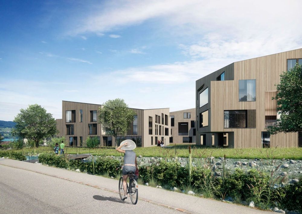 moderne 2.5- Zimmerwohnung im Erdgeschoss - Aussenansicht