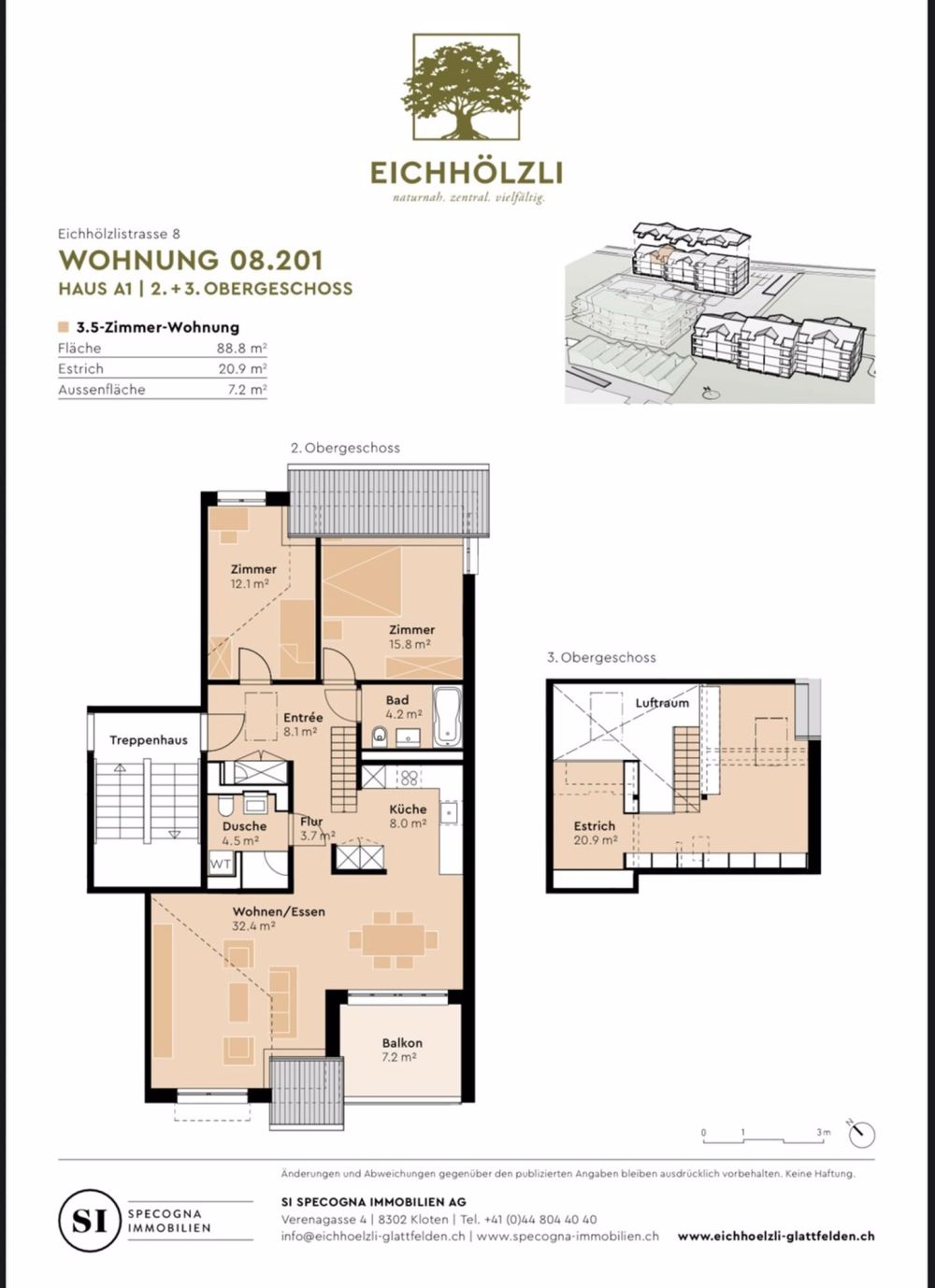 3 ½ Zimmer-Wohnung in Glattfelden mieten - Bild 2