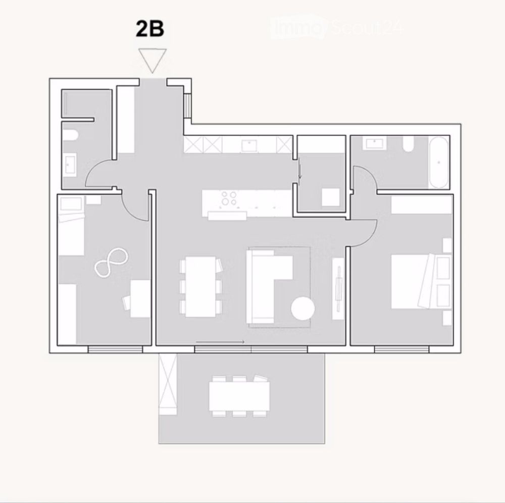 3 1/2 Wohnung in Alterswil FR - Bild 2