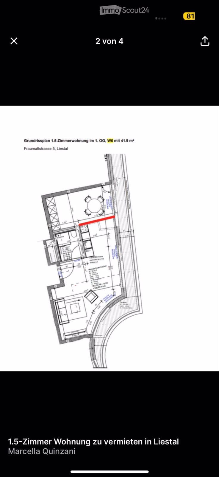 Moderne 1.5-Zimmer-Wohnung in Liestal - Neubau mit Komfort - Bild 4