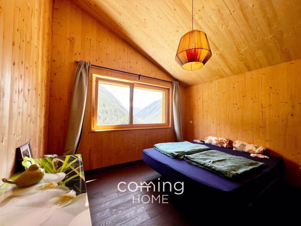 Nachhaltig wohnen in Ferden - Vollholzhaus zur Miete mit Alpenblick - Bild 6