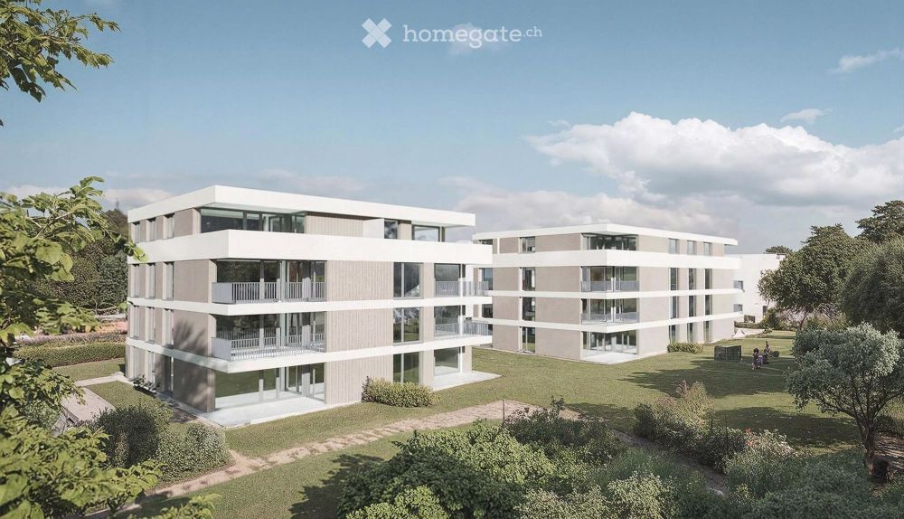 Moderne 4.5-Zimmer-Wohnung im Zentrum von Bösingen - Wohnen mit Ausblick - Bild 1