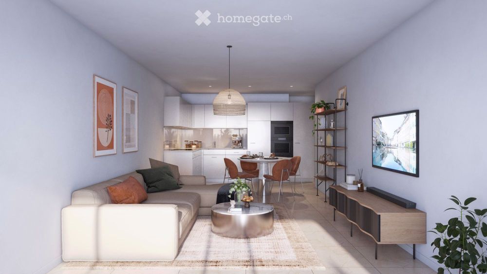 Moderne 2.5-Zimmer-Wohnung in Winterthur - Neubau mit Balkon und grosser Terrasse für alle. - Bild 1
