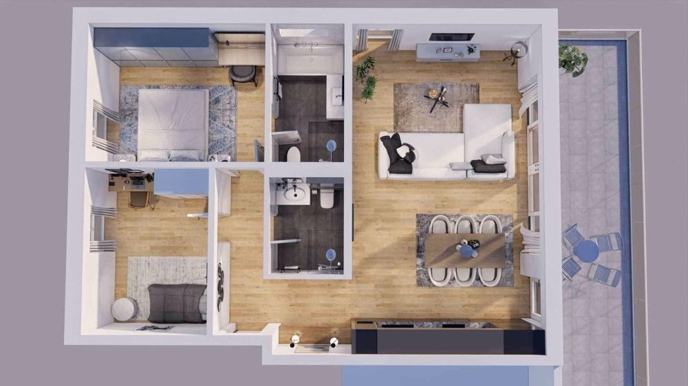 Nouveau projet à proximité de la rivière - appartement de 3.5 pièces au rez-de-chaussée - Bild 3